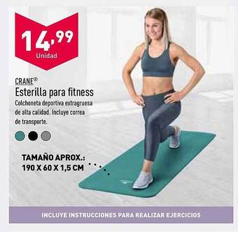 ALDI Crane esterilla para fitness oferta