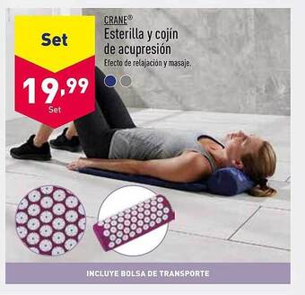 ALDI Crane esterilla y cojín de acupresión oferta