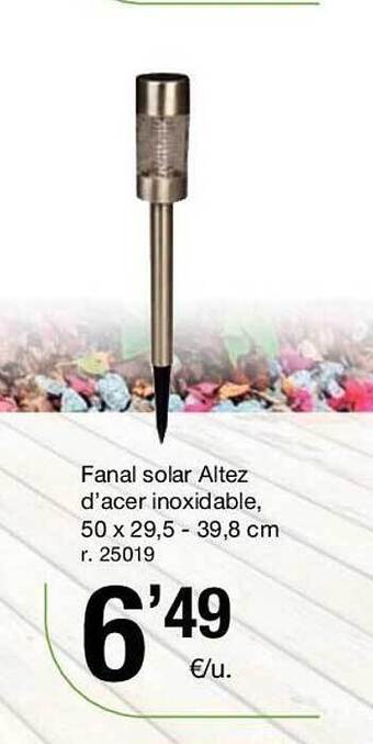 BonpreuEsclat Fanal solar altez d'acer inoxidable oferta