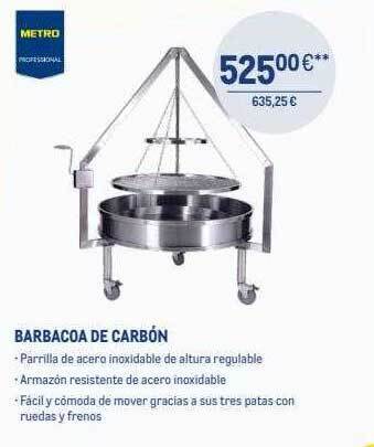 Makro Barbacoa de carbón oferta