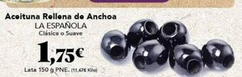 Gadis Aceituna Rellena de Anchoa La Española oferta