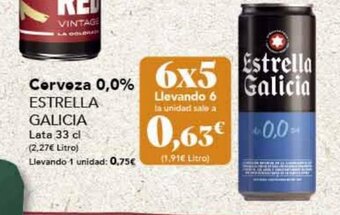 Gadis Cerveza 0.0% Estrella Galicia oferta