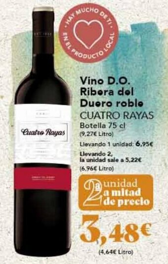 Gadis Vino D.O. Ribera Del Duero Roble Cuatro Rayas oferta