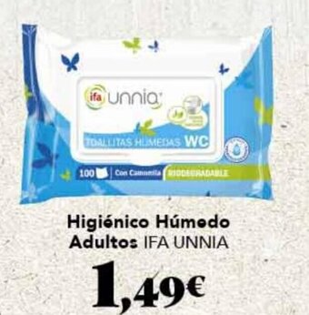 Gadis Higiénico Húmedo Adultos Ifa Unnia oferta