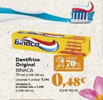 Gadis Dentifrico Original Binaca oferta