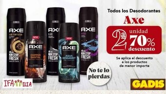 Gadis Todos Los Desodorantes Axe oferta