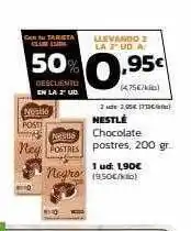 Supermercados Lupa Nestlé chocoalte postres oferta