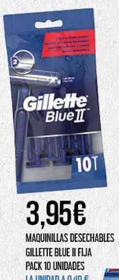Claudio Maquinillas desechables gillette blue ii fija pack 10 unidades oferta
