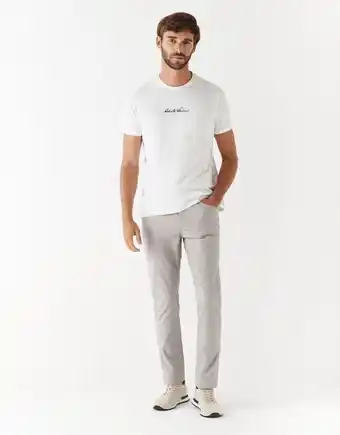 Roberto Verino Pantalón denim cinco bolsillos regular micro dibujo cuadros tonos visón oferta