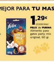 Supermercados Lupa Felix de purina alimento para gatos party mix original oferta