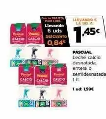 Supermercados Lupa Pascual leche calcio desnatada entera o semidesnatada oferta