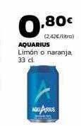 Supermercados Lupa Aquarius limón o naranja oferta