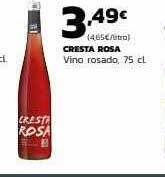 Supermercados Lupa Cresta rosa vino rosado oferta