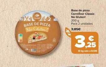 Carrefour Base de pizza carrefour classic no gluten! oferta