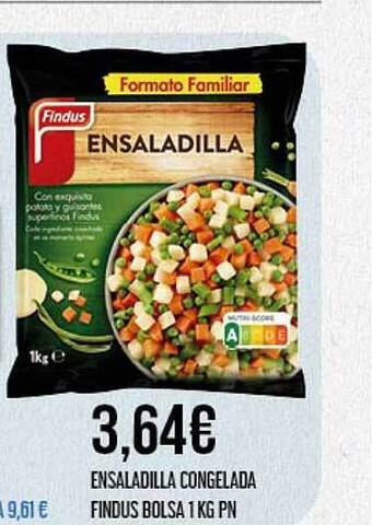 Claudio Ensaladilla congelada findus bolsa 1 kg pn oferta