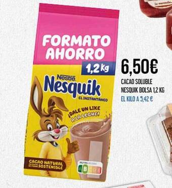 Claudio Cacao soluble nesquik bolsa oferta
