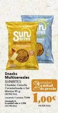 Gadis Snacks multicereales sunbites oferta