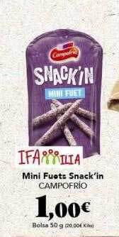 Gadis Mini fuets snack'in campofrio oferta