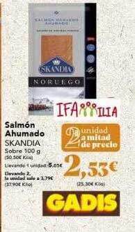 Gadis Salmón ahumado skandia oferta