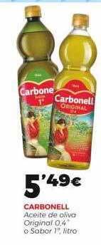 Supermercados Lupa Carbonell aceite de oliva original oferta