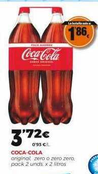 Supermercados Lupa Coca-cola original, zero o zero zero oferta