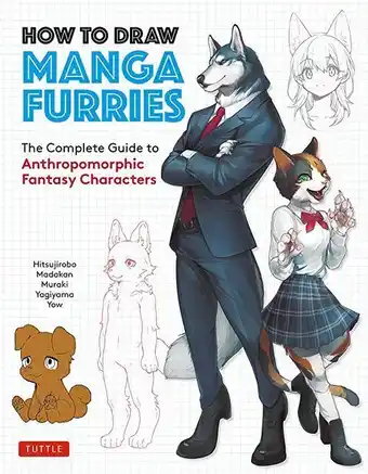 Amazon How to draw manga furries: the complete guide to anthropomorphic fantasy characters (750 illustrations) (english edition) oferta