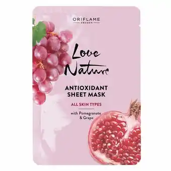 Mascarilla de tejido antioxidante love nature