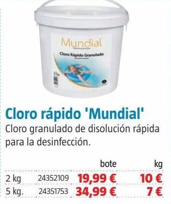 Bauhaus Cloro rapido mundialgranul.2kg oferta