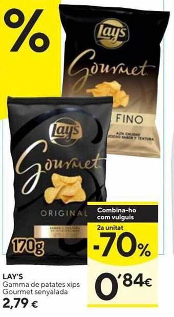 Caprabo Lay's gamma de patates xips gourmet senyalada oferta