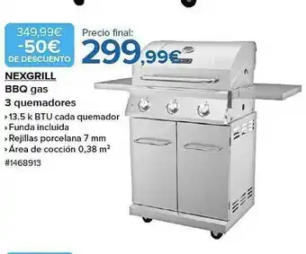 Costco Nexgrill bbq gas 3 quemadores oferta