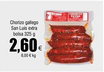 FROIZ Chorizo gallego san luis extra bolsa oferta