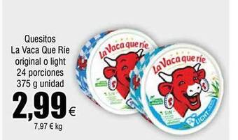 FROIZ Quesitos la vaca que ríe original o light oferta