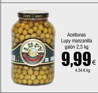 FROIZ Aceitunas lupy manzanilla galón oferta