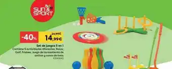 ToysRus Set de juegos 5 en 1 sun & sport oferta