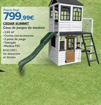 Costco Cedar summit casa de juegos de madera oferta