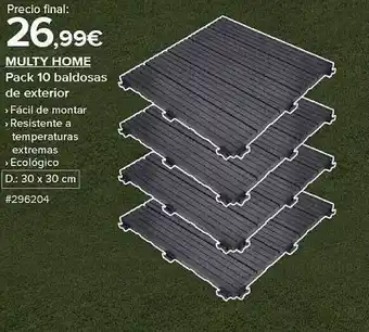 Costco Multy home pack 10 baldosas de exterior oferta