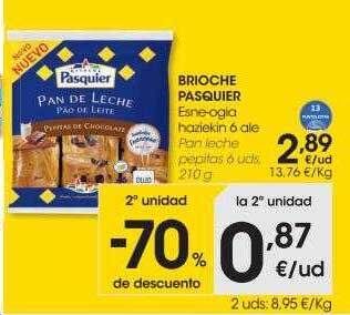Eroski Brioche pasquier oferta