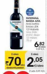 Eroski Paternina banda azul oferta