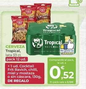 SPAR Gran Canaria Cerveza tropical oferta