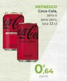 SPAR Gran Canaria Refresco coca-cola zero o zero zero oferta