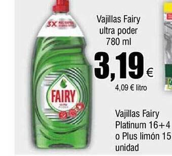 FROIZ Vajillas fairy ultra poder oferta