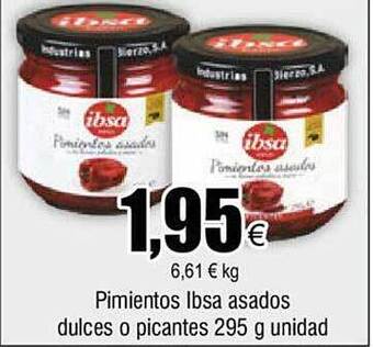 FROIZ Pimientos ibsa asados dulces o picantes oferta