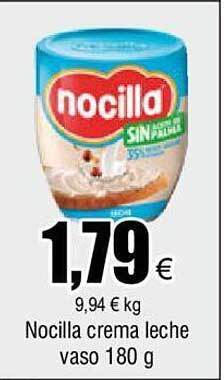 FROIZ Nocilla crema leche vaso oferta