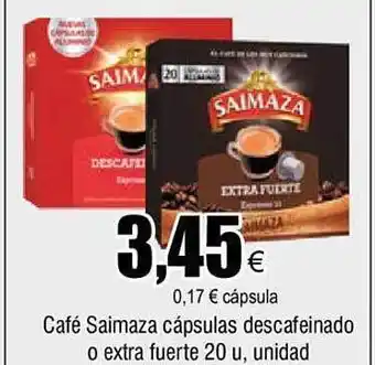 FROIZ Café saimaza cápsulas descafeinado o extra fuerte oferta