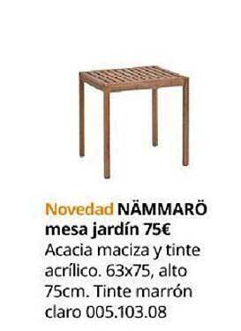 IKEA Nämmarö mesa jardin oferta