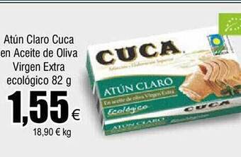 FROIZ Atún claro cuca en aceite de oliva virgen extra ecológico oferta