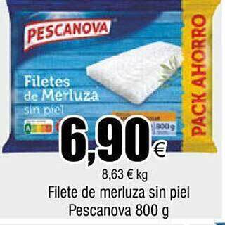 FROIZ Filete de merluza sin piel pescanova oferta