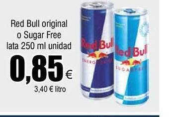 FROIZ Red bull original o sugar free oferta