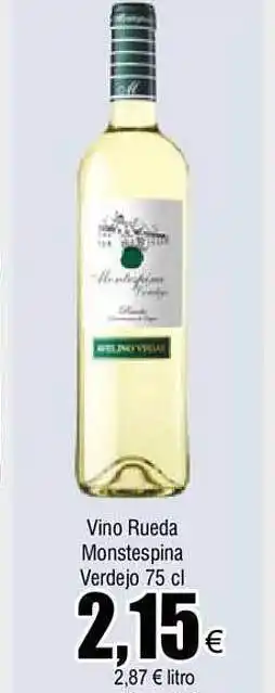 FROIZ Vino rueda monstespina verdejo oferta