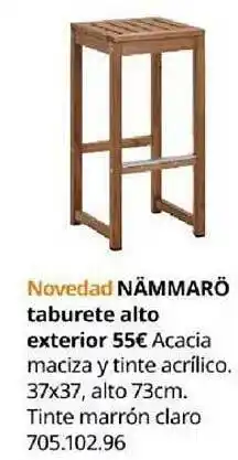 IKEA Nämmarö taburete alto exterior oferta